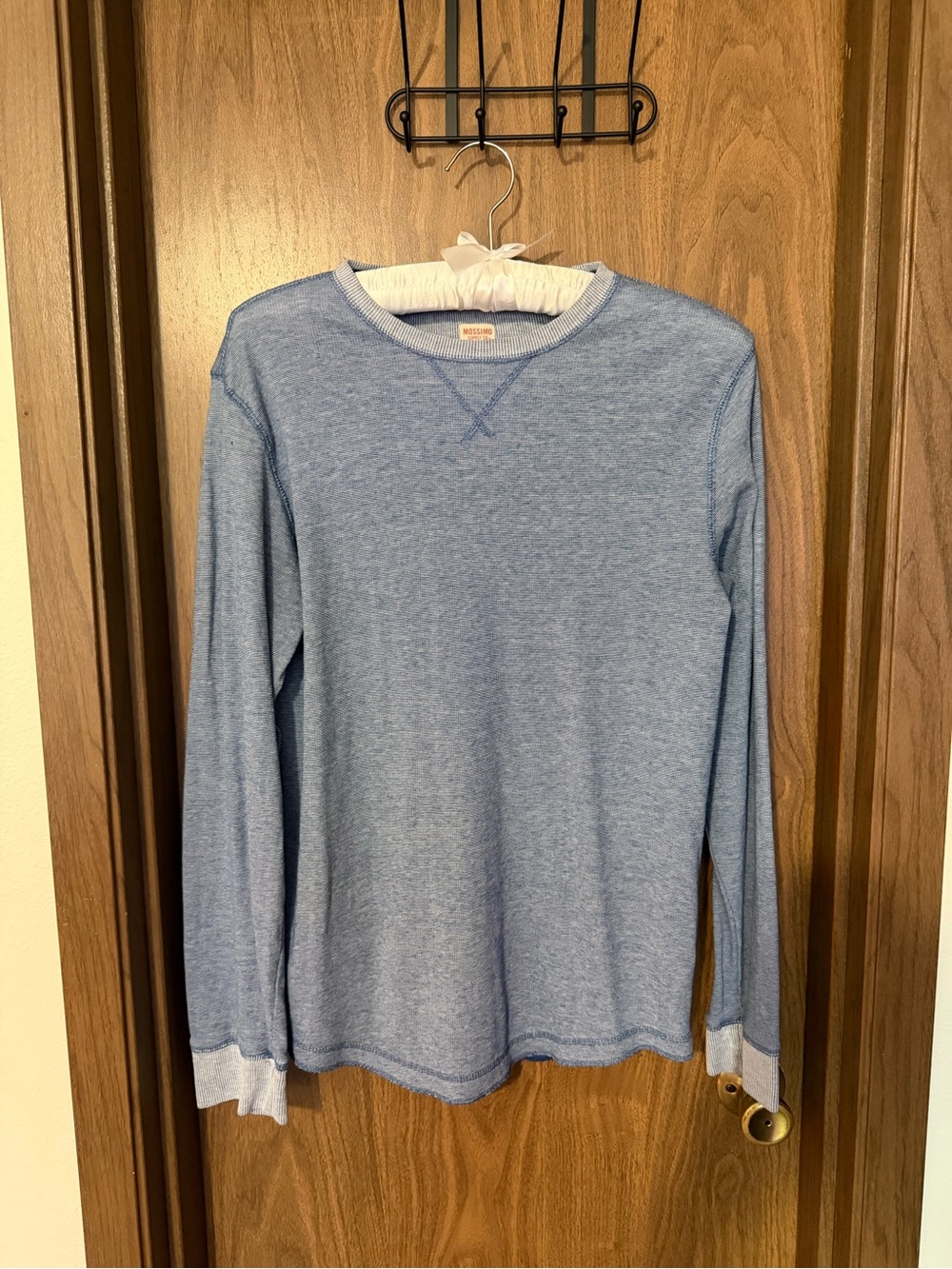 Mossimo Supply Co. Blue Heather Crewneck Sweater